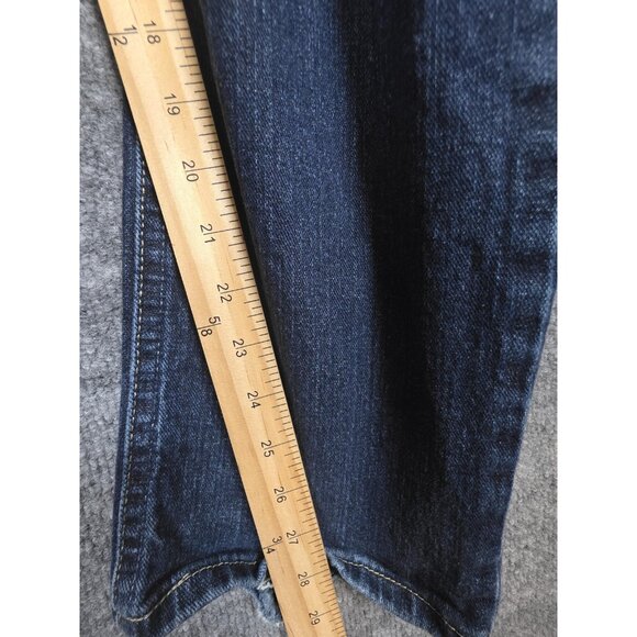 Ariat M7 Legacy Jeans Mens 36x30 Blue Slim Fit Straight Leg Distressed Denim - Picture 4 of 11